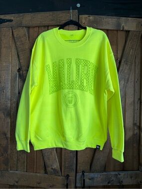 Slyfox threads Malibu Neon Yellow Graphic Crewneck Sweatshirt